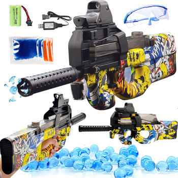 P90 MP CS puška automatická gelová kuličková pistole CSGO pistole pro děti hračka