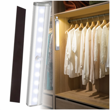 LED lampa s pohybovým senzorem pro skříň, samolepící světelný pruh s magnetem