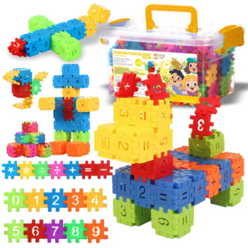 STAVEBNICE OPLATKY VZDĚLÁVACÍ KONSTRUKČNÍ PUZZLE PRO DĚTI - 500 KS