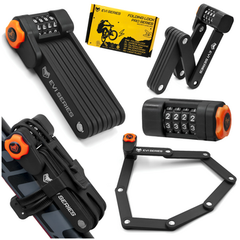 Řetěz na skládací kolo EVI BIKE - kombinovaný zámek 830/5V