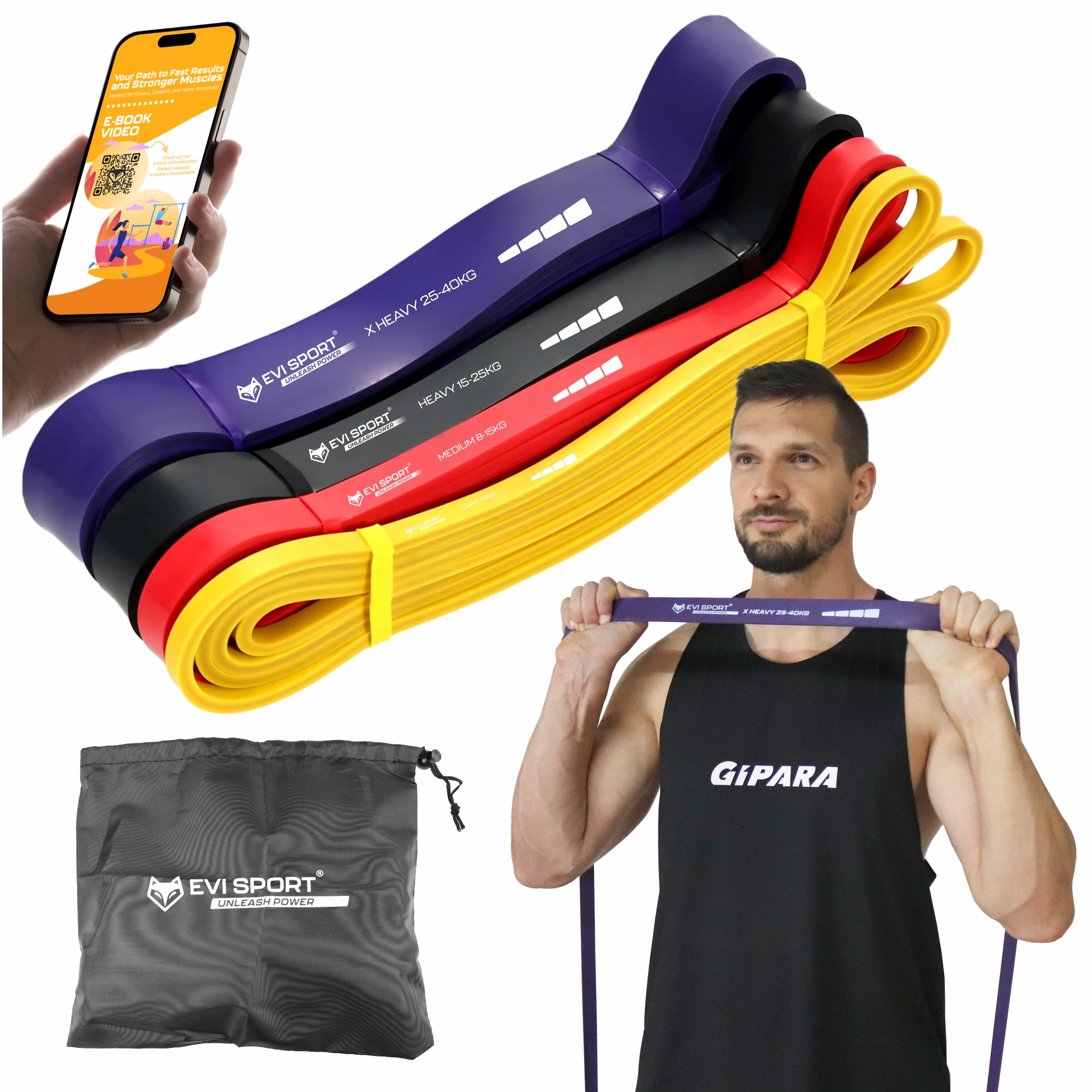 eBook: Trening z gumami oporowymi POWER BANDS dla początkujących oraz bardziej zaawansowanych