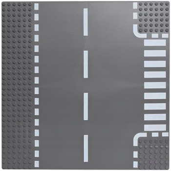 Construction board for LEGO bricks - road crossing 3