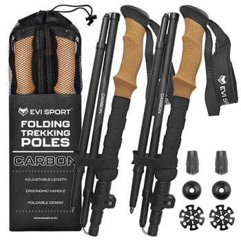 TREKKING POLES for Walking NORDIC WALKING Carbon Fiber