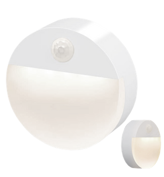 WIRELESS LED NIGHT LIGHT WITH MOTION AND DUSK SENSOR BATTERY STAIRWAY