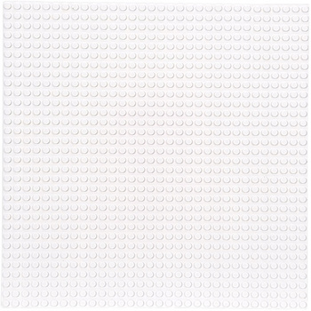 Construction board for LEGO STANDARD bricks - white