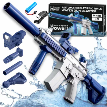 Electric Water Gun Rifle Automatic Toy for Kids M416+ GLOCK Pistol | EVI