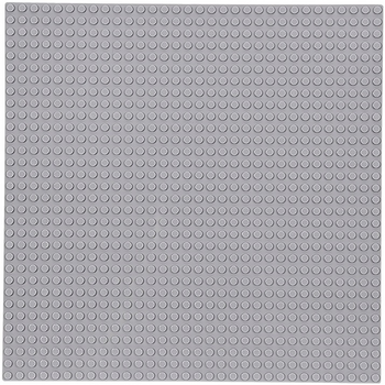 Construction board for LEGO STANDARD bricks - light grey