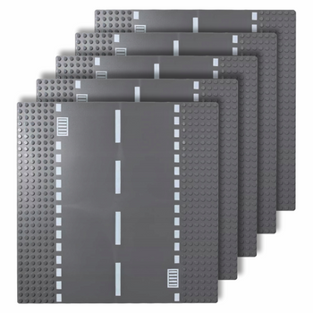 CONSTRUCTION PLATES for LEGO bricks 32x32 creative SET of 5 pieces THE STRAIGHT PATH