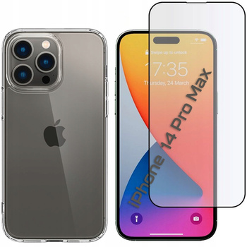 Armoured protective case + tempered glass for iPhone 14 Pro Max