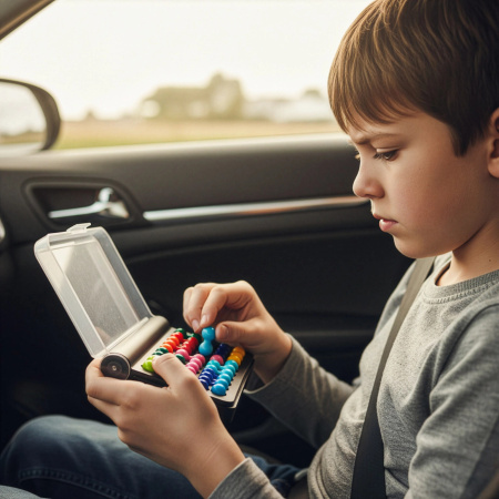 LOGICKÁ HRA HLAVOLAM IQ PUZZLE SKLÁDAČKA 6+ DESKOVÁ CESTOVNÍ 120 ÚKOLŮ