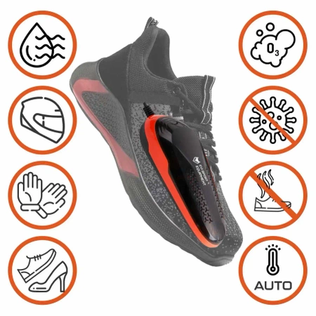 Dryer for boots, ski boots, hats with ozone disinfection dehumidifier