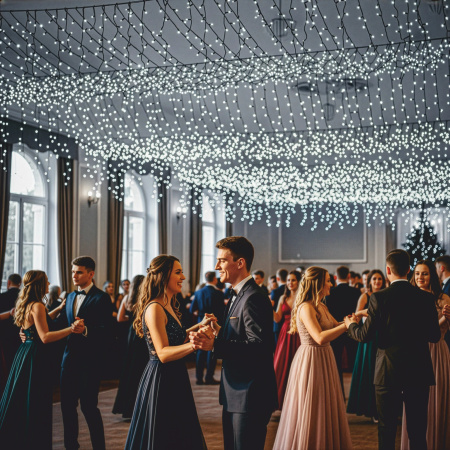 LAMPKI ZEWNĘTRZNE 500 LED SOPLE 24m GIRLANDA Świąteczna Kurtyna Świetlna zimne