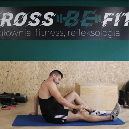 MÍČ pro REHABILITAČNÍ MASÁŽ ROLLER Válec 8 cm LACROSSE CROSSFIT + EBOOK