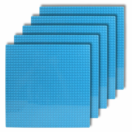STAVEBNÍ DESKY na LEGO kostky 32x32 XL kreativní SADA 5 kusů modrý