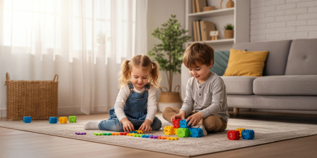 WAFFLE CONSTRUCTION BLOCKS EDUCATIONAL BUILDING PUZZLE FOR CHILDREN - 500 PCS