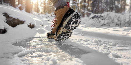 RACZKI NA BUTY Turystyczne ANTYPOŚLIZGOWE Łańcuchy KOLCE Trekkingowe ETUI - 41-43 Crampons Pro+