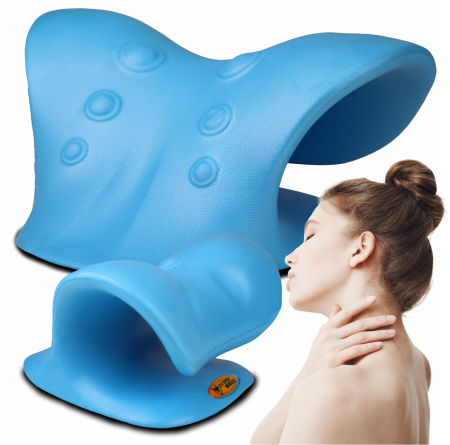 NECK PILLOW Spine Massage NECK RELAXER Relief PAIN MASSAGER EVI MEDI SERIES
