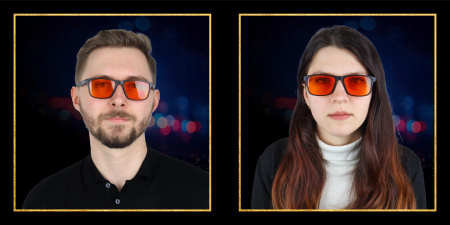 Computer Glasses Blocking 99% Blue Light, Anti-Blue Light, Black Case