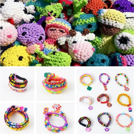 GUMKI DO ROBIENIA BRANSOLETEK MEGA ZESTAW DIY dla dziecka XXL 6800 PREZENT