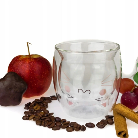 Thermal glasses with double wall for coffee and tea CAT 4 x 250ml SET