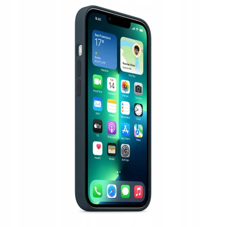 Genuine APPLE iPhone 13 Pro Silicone Case - Navy Blue (Abyss Blue) - MM2J3ZM/A - New, open box