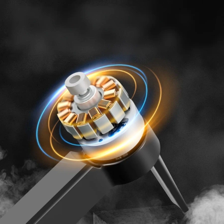 DRON E100 2 kamery silniki BEZSZCZOTKOWE zawis WIFI 3x20min ZABAWKA APP SET