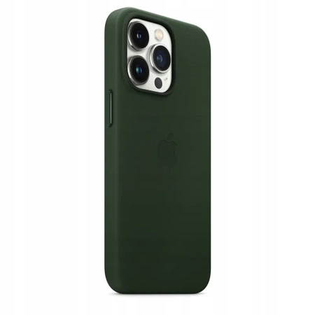 Original APPLE iPhone 13 Pro Leather Case - Green (Sequoia Green) - MM1G3ZM/A