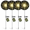 Lampa solarna zewnętrzna ogrodowa LED dmuchawiec Fajerwerki FIREWORKS 120 LED - zestaw 4 szt
