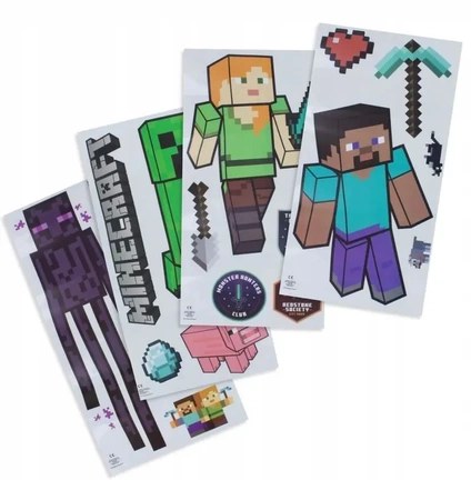 MINECRAFT wall stickers 19 pcs - size XXL