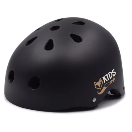 CHILDREN'S BIKE HELMET EVI KIDS for Bicycle, Skateboard, Roller Skates 48-55 cm (1-5 Years) - black