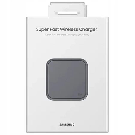 Oryginalna ładowarka indukcyjna SAMSUNG 15W EP-P2400 szybkie ładowanie grey