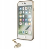 Etui GUESS CHARMS 4G z zawieszką do iPhone 6+ / 6S+ / 7+ / 8+ (wersja PLUS) - brązowe