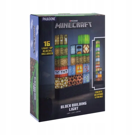 MINECRAFT Noční lampička Stohovací bloky, velká sada