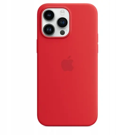 Oryginalne etui APPLE iPhone 14 Pro Max Silikonowe - Czerwone (Red) - MPTR3ZM/A - nowe, otwarte opakowanie