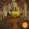 OUTDOOR LED ICICLE LIGHTS 480 50CM FALLING SNOW METEOR GARLAND 10 PCS - WARM