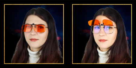 Překryvné brýle pro počítač blokující modré světlo