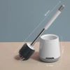 Anti-bacterial silicone toilet brush