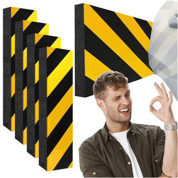 ODBOJNIK OCHRONNY na ścianę garażu parking ochraniacz mata 50x10x1,5cm - zestaw 4 szt