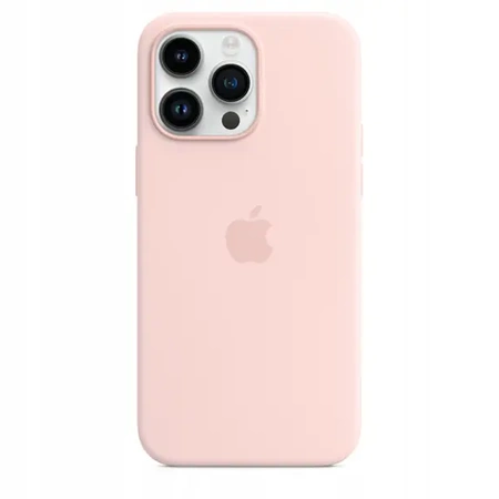 Originální silikonové pouzdro APPLE iPhone 14 Pro Max - Pink (Chalk Pink) - MPTT3ZM/A - Nové, otevřené balení