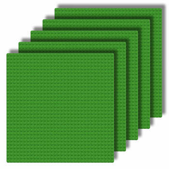 CONSTRUCTION PLATES for LEGO bricks 32x32 XL creative SET of 5 pieces green