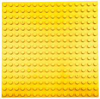 Stavební deska pro kostky LEGO DUPLO - žlutá
