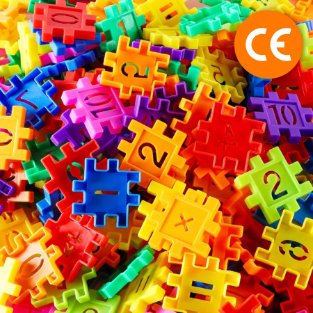 STAVEBNICE OPLATKY VZDĚLÁVACÍ KONSTRUKČNÍ PUZZLE PRO DĚTI - 500 KS