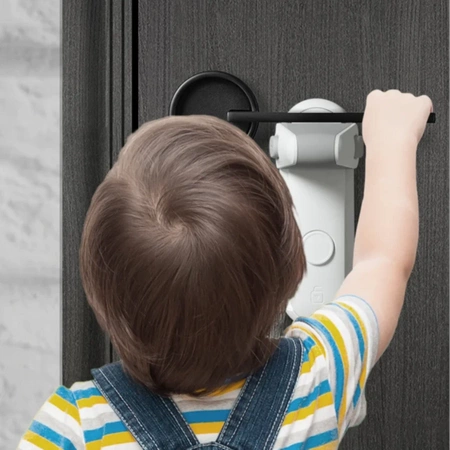 Lock for Handles on Windows, Doors, Drawers - Security Against Opening Handles