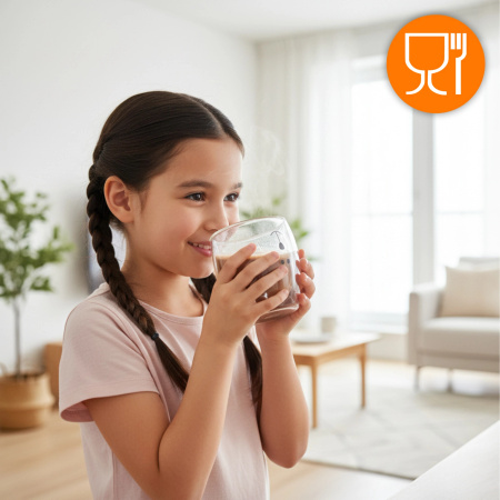 SZKLANKA TERMICZNA MIŚ z podwójną ścianką KUBEK DO KAWY HERBATY LATTE 250ML