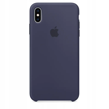 Oryginalne etui APPLE iPhone XS MAX Silikonowe - Granatowe (Midnight Blue) - MRWG2ZM/A