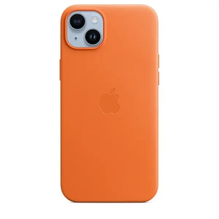 Originální kožené pouzdro APPLE iPhone 12 Pro Max MagSafe - oranžové - MHKH3ZM/A