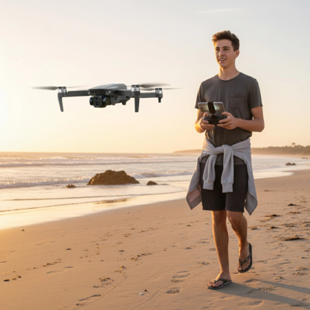 DRON HRAČKA FlyPro2X NASTAVITELNÉ 2 KAMERY BEZKARTÁČOVÉ MOTORY 30min WIFI