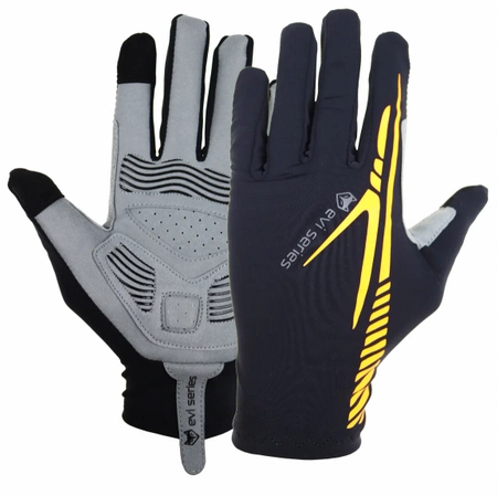 Cycling Gloves Sports Long Gel Running Reflective with Touch Finger - L/XL