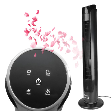 Sloupový ventilátor EVI BreezeTower32" Stojací podlahový ventilátor IONIZACE