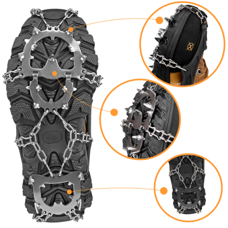 Non-slip shoe crampons, shoe crampons - trekking chains L 41-43